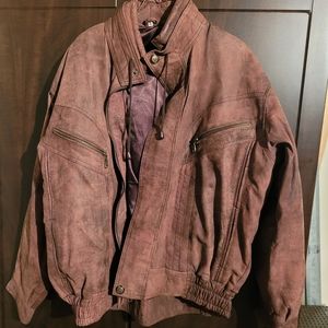 Vintage men's leather jacket custom made